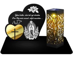 Zware Metalen Zonne-Lantaarn LED Graf Lantaarn - Duurzaam & Weerbestendig