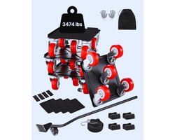 Zware Meubelwagen 1575 Kg – 360° Wielen – Meubeltransportset Voor Bank - Koelkast & Apparaten – 175x160x70mm