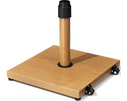 Zware Parasolvoet 20,4 kg met Wielen - Stevige Windbestendige Standaard voor Terras en Balkon