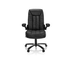 Zware stoelen / Bureaustoel INSTRUCTOR III XXL Leder zwart hjh OFFICE