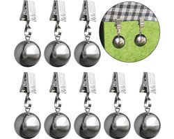 Zware tafelkleden, 8 stuks per verpakking – 45 gram per stuk, waterdicht en zonbestendig, geschikt voor picknicks en buitenactiviteiten.