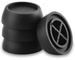 Zwart - 4 stuks Universele schokdempers, schokdempers voor wasmachines en drogers, antivibratie, schokabsorberende pads, pads, rubberen voetjes, reserveonderdelen, wasmachine accessoires