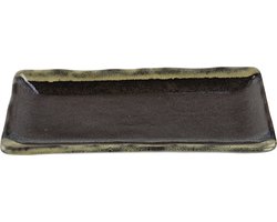Zwart Rechthoekig Bord - Large Plates - 19.3 x 9.4cm