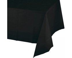 Zwart Tafelkleed 274x137 cm – Herbruikbaar & Waterafstotend – Feest, Diner, Decoratie & Thema