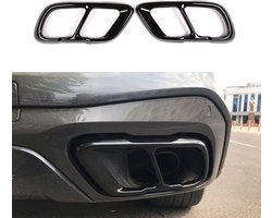 Zwart uitlaatsierstuk M voor Bmw X5 G05 X6 G06 X7 G07 trim tip decoratie lijsten Styling