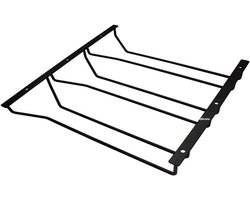 Zwart Wijnglazen Rek voor Onder Kast - 3 Rijen Glaswerk Houder - 35cm