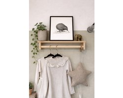 Zwart Wit Poster A4 Kiwi Vogel – Vogelposter Kinderkamer – 21x29,7 cm – Kraamcadeau – 300g Mat Papier – Lieve Posters