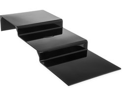 zwarte 3 laags glanzende etageré