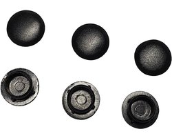 Zwarte Afdekdoppen voor Gaten (22 mm) - 15 Stuks Kunststof Meubel- en Kastafdekking
