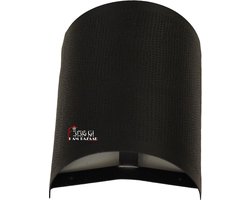 Zwarte Arabische wandlamp - Hadngemaakt - Design- Modern - met gaatjes - Oosterse lampen - Afmeting 30 cm