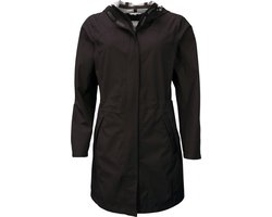 Zwarte dames regenjas Zalina van Pro-X Elements maat 48