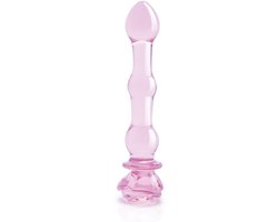 Zwarte Dildo Dream Toys Glaze Glass Roze