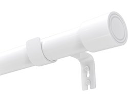 Zwarte gordijnroedes - verstelbaar, zwaar belastbaar - 60-315 cm