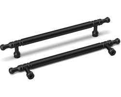 Zwarte Handgrepen voor Meubels - 160 mm - 10 Stuks