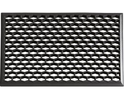 Zwarte Honingraat Deurmat – 45x75 cm – Gerecycled PVC – Robuuste Schoonloopmat rubber