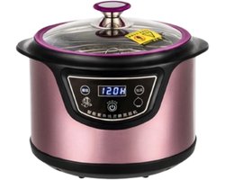 Zwarte Knoflook Fermentatiemachine – Fermenteren - Huishouden – Paars – Roestvrijstaal & ABS – 6L – Inclusief Perspectiefvenster – 1 Stuks – Automatisch & Intelligente Temperatuurregeling – Power-Off Geheugenfunctie