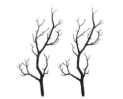 Zwarte kunstmatige boomtakken decoratie – nep takken voor Halloween, Kerst en interieur decoratie – decoratieve koraal takken voor vaas, tafel styling en feest decoratie – set van 2 stuks
