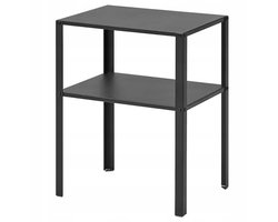 Zwarte Nachtkastje Metaal 37x28x45 cm - Stijlvol & Praktisch