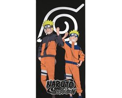 Zwarte Naruto strandlaken 70 x 140 cm