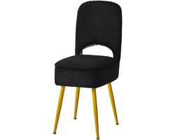 Zwarte Opvouwbare Kruk met Rugleuning, 13 x 35 x 80 cm, Vierkante Teddy Velvet Ottomaanse Make-up Stoel voor Woonkamer met Antislip Voeten en Stevige 4-Poots Basis