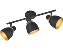 Zwarte plafondlamp Punch 3-lichts - R80813032