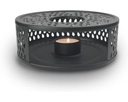 Zwarte RVS Servethouder - Theehouder - Theewarmers voor Theepotten