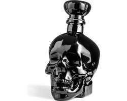 Zwarte Skull Bottle - Whiskey karaf van kristal - Doodshoofd - 750 ml