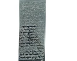 Zwarte Stickervel 2698 Feestelijke Wensen - Gelukswensen