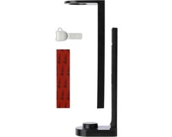 Zwarte wandflessenhouder, houder voor vloeibare zeep, gel