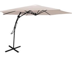 Zweefparasol - 3 meter crème