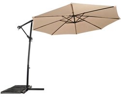 Zweefparasol Gemini - ecru doorsnee 3 mtr