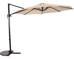 Zweefparasol Libra Ecru Ø300 cm - inclusief kruisvoet
