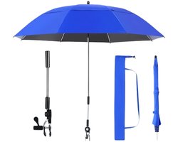 Zweefparasol - Parasol met UV50+ Zonwering - Tuinparasol - Vrijstaand als Terrasoverkapping of Marktparasol - Blauw