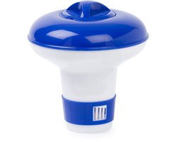 Zwembad chloordrijver - 14 cm - met thermometer - voor 20 gram tabletten - Chloordoseerder - Chloorverdeler voor kleine zwembaden