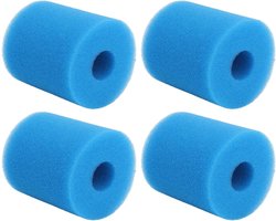 Zwembad Filter Spons Herbruikbaar en Wasbaar - Set van 4 Stuks TYPE H Zwembadfilter Schuim voor Zwembadwaterzuivering