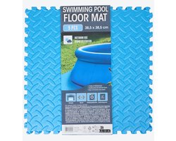 Zwembad ondertegels 9 stuks - 38,5cm x 38,5cm - Ondergrond schuim - Ook geschikt voor Sporten of Wasmachine