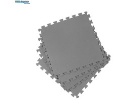 Zwembad Ondervloertegels - 16 stuks (4 m²) - Beschermende Tegels met Puzzelrand - 50x50 cm - 8 mm dik - Voor Opbouwzwembaden