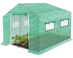 Zwembadafdekking 2,82 x 1,96 m - Grijze PVC met bevestigingstouwen