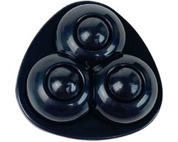 Zwenkwielen - Driehoek - Platic - Zelfklevende meubelwielen voor onder meubels en opbergdozen - Zwart