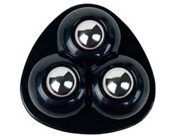 Zwenkwielen - Driehoek - RVS - Zelfklevende meubelwielen voor onder meubels en opbergdozen - Zwart