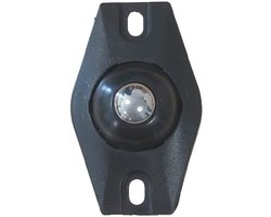 Zwenkwielen - RVS - Zelfklevende meubelwielen voor onder meubels en opbergdozen - Zwart