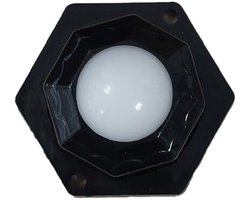 Zwenkwielen - Zeshoek - Plastic - Zelfklevende meubelwielen voor onder meubels en opbergdozen - Zwart