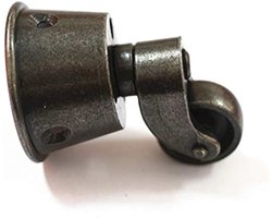 zwenkwielwiel, antiek vintage bekertype, massief messing wielen voor meubels, schroefstijl fitting voor stoelen, banken en tafels (1 stuks)