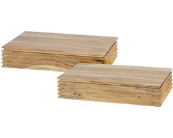 Zwevend Nachtkastje Industrieel Hout (40x25x8 cm) - Nachtkastjes met Lade Hout - Houten Nachtkastje met Laden - Wandplank nachtkastje Lades Kastje badkamer - Bijzettafeltjes Woonkamer