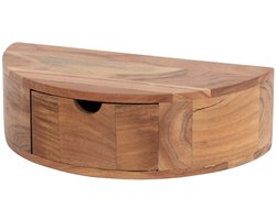 Zwevend Nachtkastje met Lade - Wandplank nachtkastje Per Stuk - Nachtkast - Nachtkastjes Industrieel / Landelijk / Modern / - Nachtkastje Hout Hangend - Industrieel Nachtkastje - Nachtkastjes - Per stuk