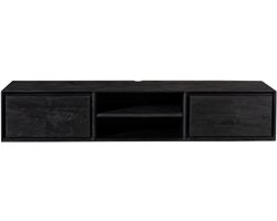 Zwevend tv meubel Ambiance Black | 160 cm