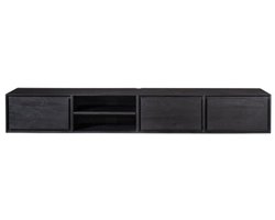 Zwevend tv meubel Ambiance Black | 200 cm