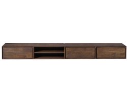 Zwevend tv meubel Ambiance Brown | 280 cm