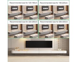 Zwevend TV-meubel Medahomestore White Rock 140 cm – Wandgemonteerd TV-kast met Laden & Kabelbeheer – Modern Minimalistisch TV-meubel – Houten Hangend TV-meubel met Opbergruimte en Router-plank – 200 kg Draagkracht – 140 x 24 x 20 cm – Witte Steen Afw