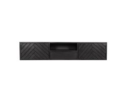 Zwevend tv-meubel New York 160 cm - zwart